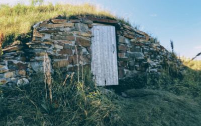 One of many root cellars throughout the community of Elliston