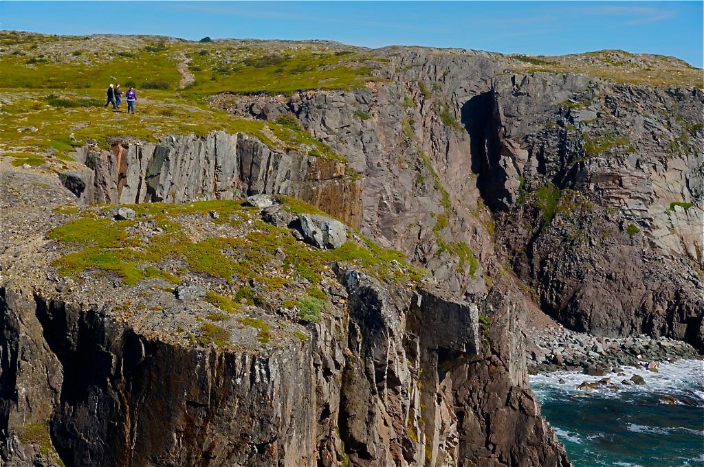 High rocky cliffs in Newfoundland 