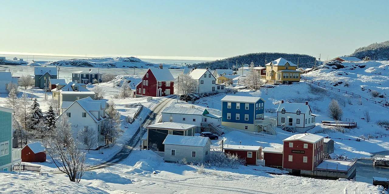 Winter in Trinity Artisan Inn Buildings
